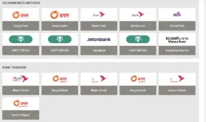 Deposit money in Fast at BD Megapari - Trusted methods of payment like Bkash, Nagad, Rocket, and USDT are employed