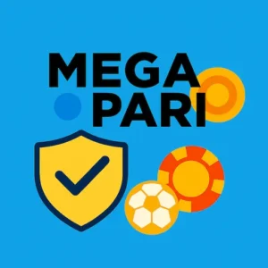 Official Megapari logo with casino and sports icons representing trusted betting in Bangladesh