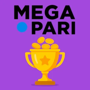 Official Megapari logo with colorful casino and sports icons representing daily winning tips.