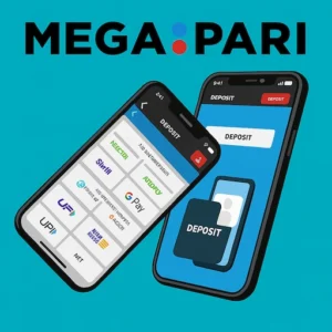 Megapari mobile app interface showcasing secure and fast payment methods for betting in Bangladesh