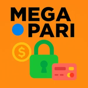 Secure online transactions with Megapari Bangladesh logo and shield icon